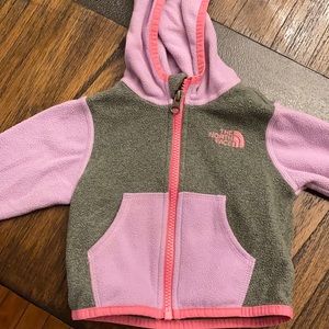 North face fleece zip up 3-6 months